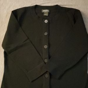 Eddie Bauer 3/4 sleeve cardigan L